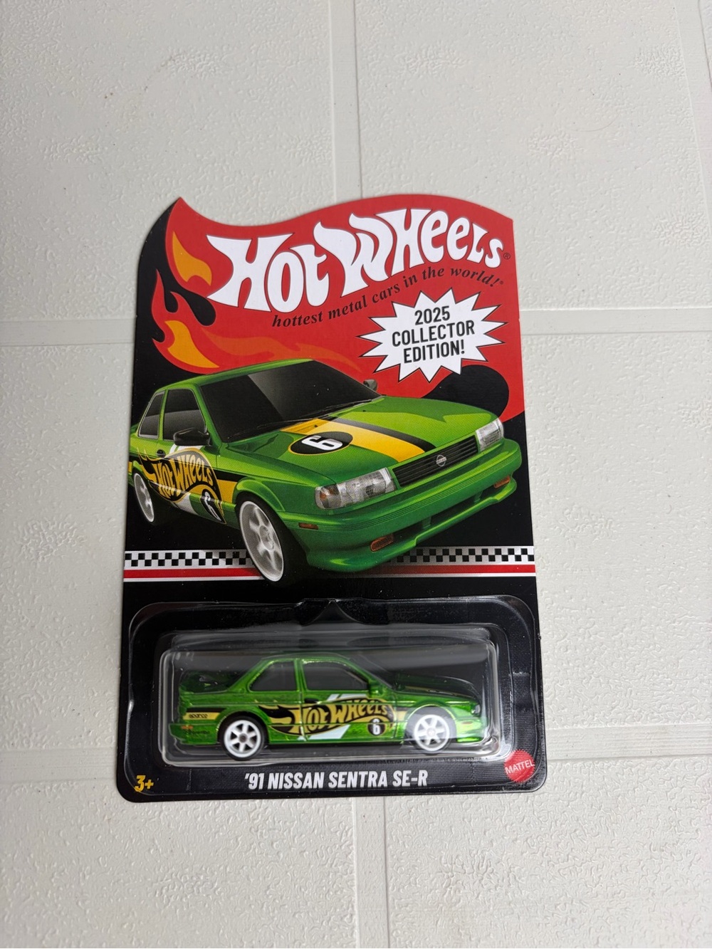 Hot Wheels 2025 Collector Edition Green '91 Nissan Sentra SE-R Toy Car